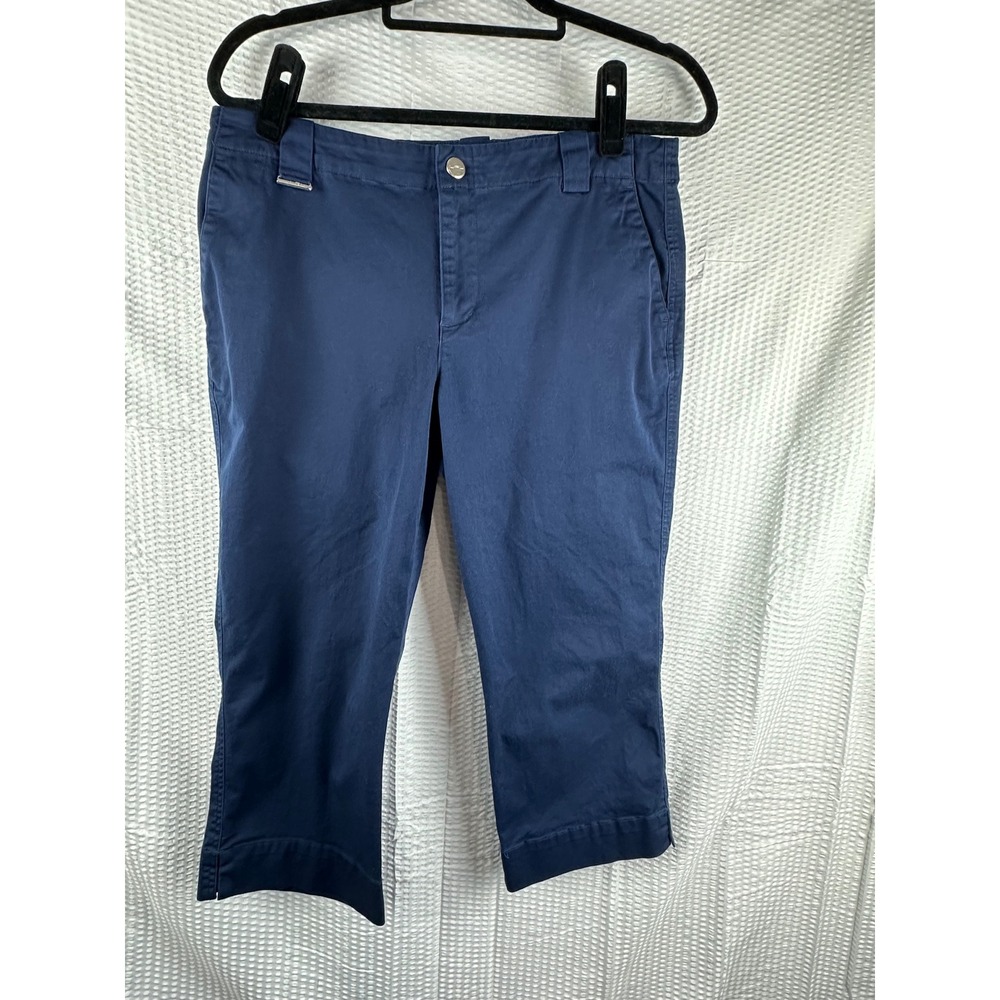 Lauren Ralph Lauren‎ Dark Blue Cropped Casual Pants Women's Size 8